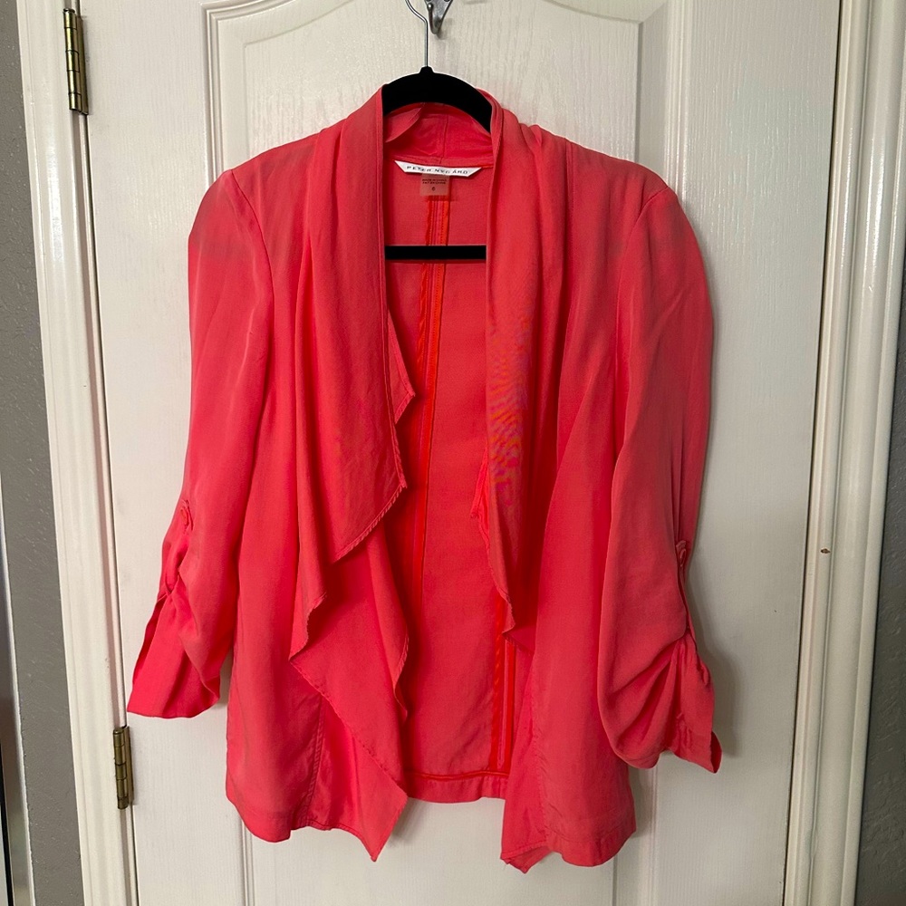 Peach Blazer Peter Nygard